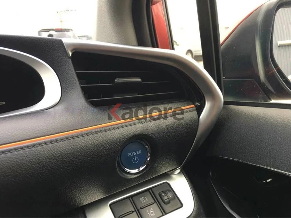 Для Toyota Sienta XP170 ABS матовые аксессуары для интерьера автомобиля кондиционеры AC выход Вентиляционное покрытие планки