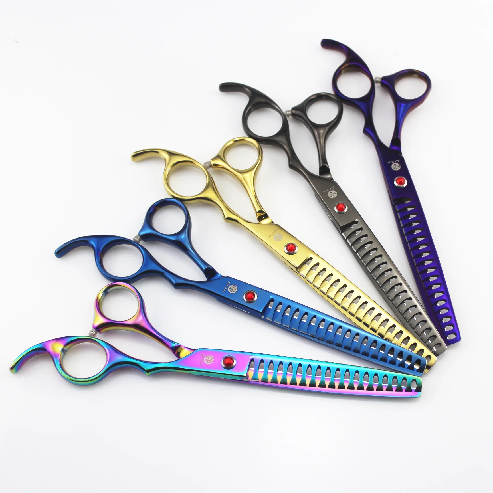 

Professional Thinning Scissors Purple Dragon 7 inch Thining Shears Hair Tool for Dog Grooming Clippers In Supplies
