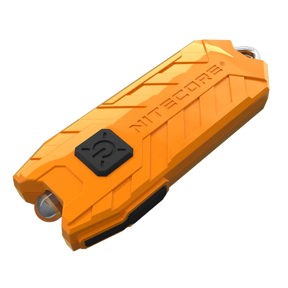 Топ продаж NITECORE Карманный флэш-светильник водонепроницаемый портативный светильник Micro-USB Перезаряжаемый EDC Мини-светильник вес 10 видов цветов KeyLamp - Испускаемый цвет: ORANGE