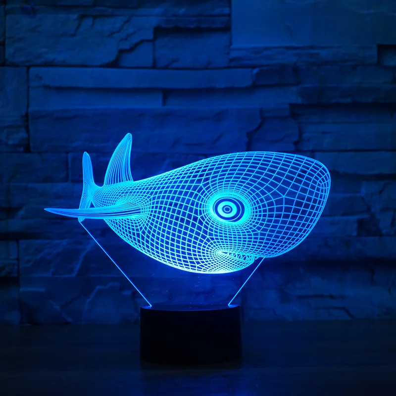 Светодиодный ночник Bighead с китами новинка креативная светодиодный светильник Usb