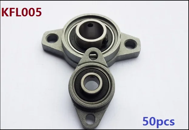 50pcs/lot KFL005 FL005 25mm zinc alloy units pillow block bearings 25 mm flange bearing CNC router | Обустройство дома