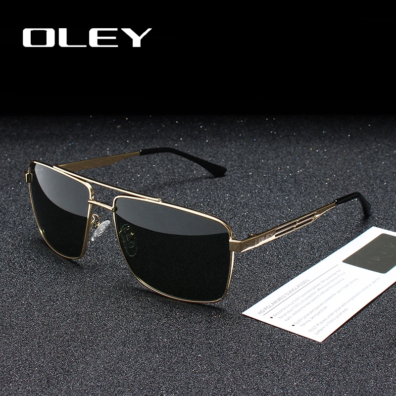 Мужские и женские зеркальные очки OLEY поляризационные из нержавеющей стали с