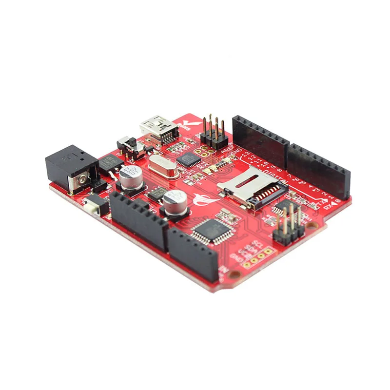 Макетная плата elerow Crowduino Uno SD V1.5 для Arduino UNO Atmega328P с мини USB кабелем микроконтроллер