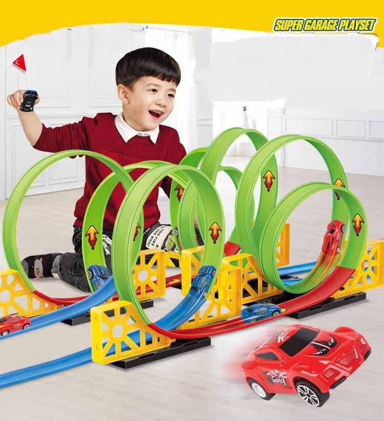 Hot Wheels Трек Электрический городской автомобиль квадратный автоподъемник скоростная автоскоростная модель машины Hotwheels Voiture автомобильные игрушки для детей подарок на день рождения CDR08