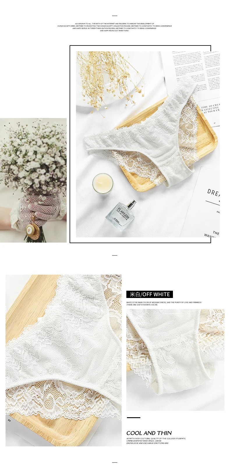 Lilymoda, 3 шт., Новое поступление, женские сексуальные бесшовные кружевные трусики, трусики, нижнее белье, повседневное нижнее белье, удобное