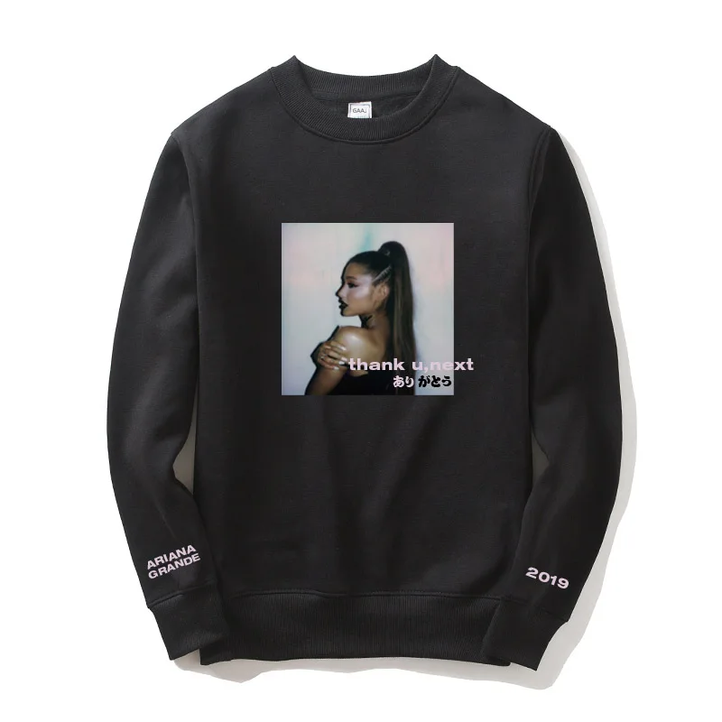 Эксклюзивный Японский Женский свитшот Kanji с надписью Thank u you next 2019 Мужской