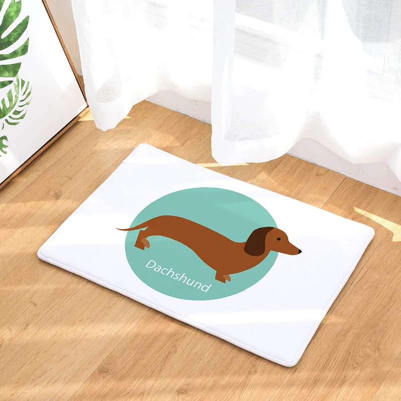 Фланелевые дверные коврики для собак домашние ванной комнаты ног Длинные