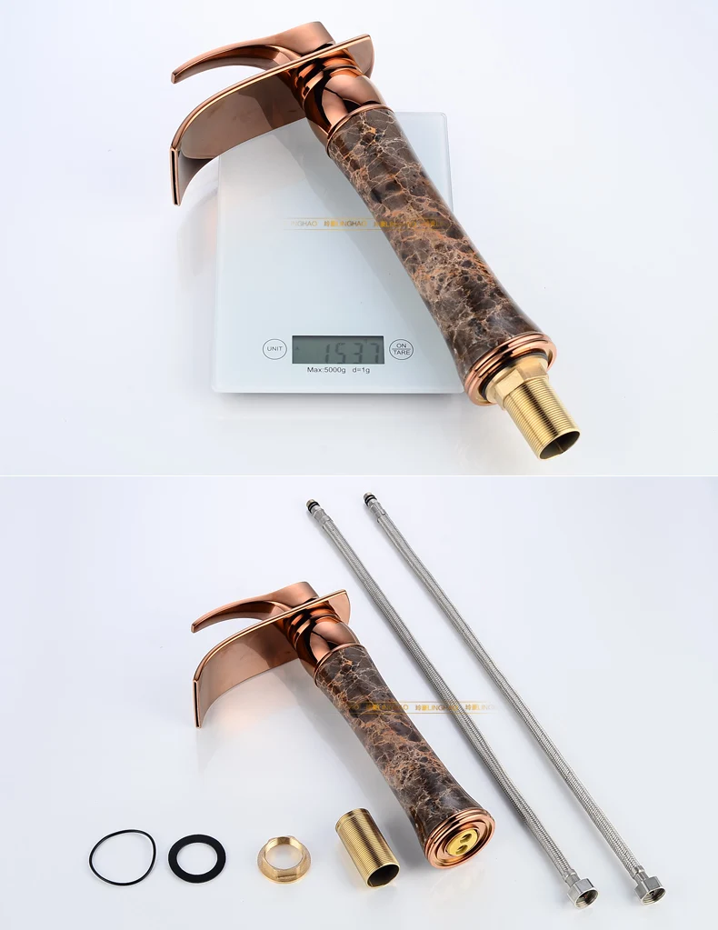 Роскошный Одноцветный латунный кран с золотым покрытием для ванной комнаты