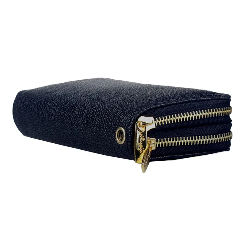 Модный женский дорожный кошелек с узором Личи двойная молния сумка для монет