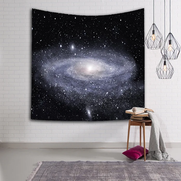 Настенный Galaxy гобелен, ковер большой 150*200 см настенный Galaxy гобелен бросок Йога пляжный коврик плед с рисунком мандалы гобелен в стиле бохо - Цвет: F