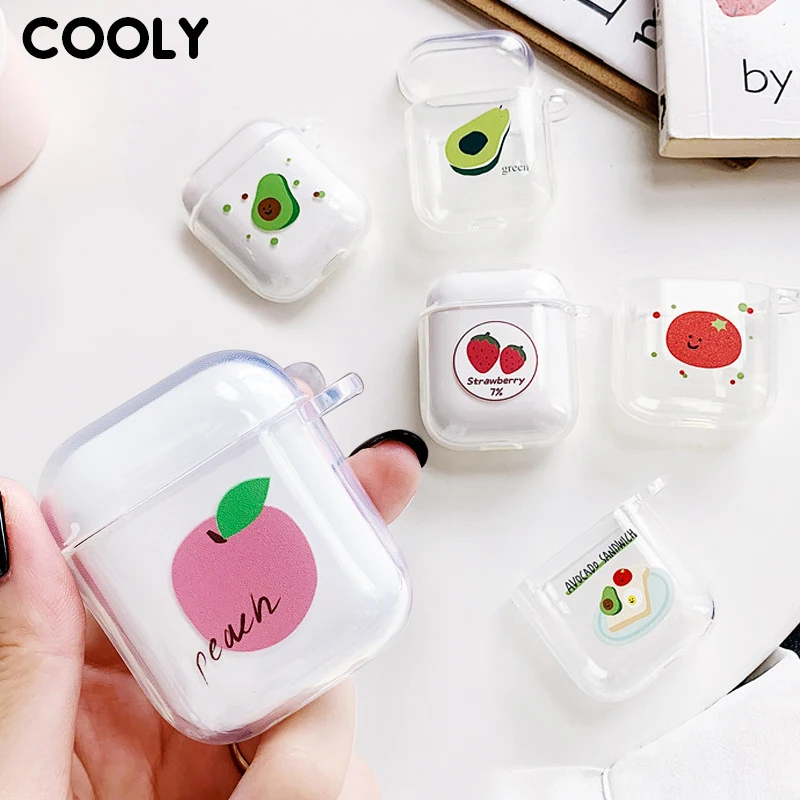 COOLY прозрачный силиконовый чехол для Apple AirPods беспроводная bluetooth гарнитура сумка