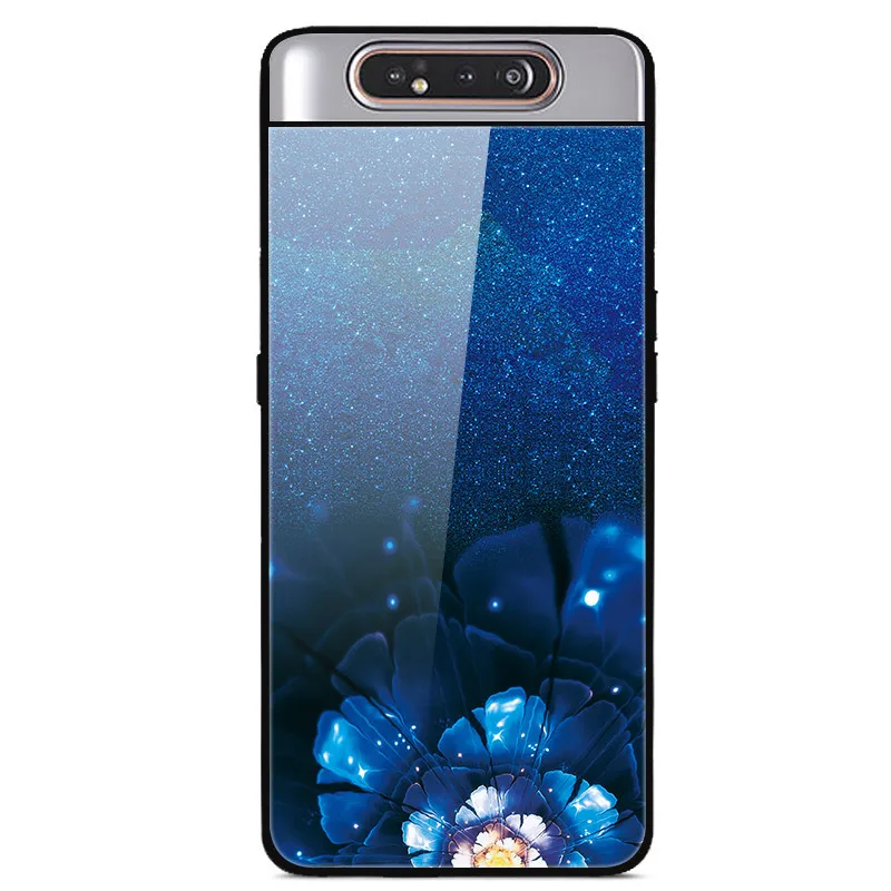 46 Для samsung Galaxy A80 чехол из закаленного стекла жесткая задняя крышка для samsung Galaxy A80 A90 SM-A805F SM A805F чехол для телефона A 80 6,7'' - Цвет: 46