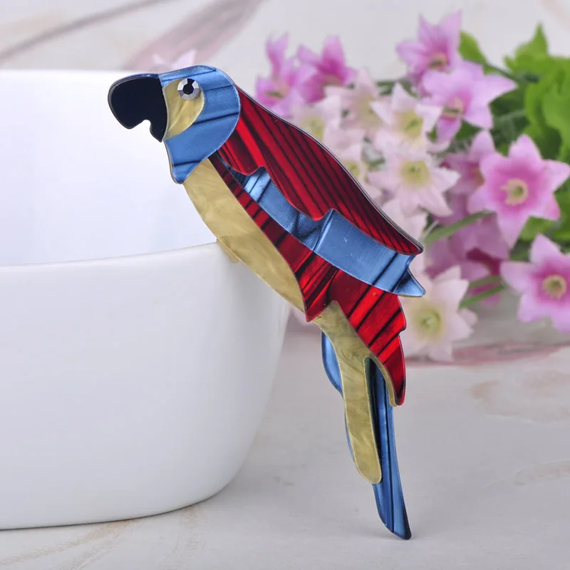 Мужской/женский значок на булавке Blucome красно-синий из акриловой смолы в форме