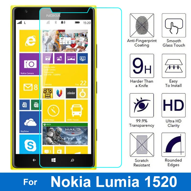 Взрывозащищенное Закаленное стекло 2.5D для Microsoft Nokia Lumia 1520 Bandit 1 2 N1520 защитная