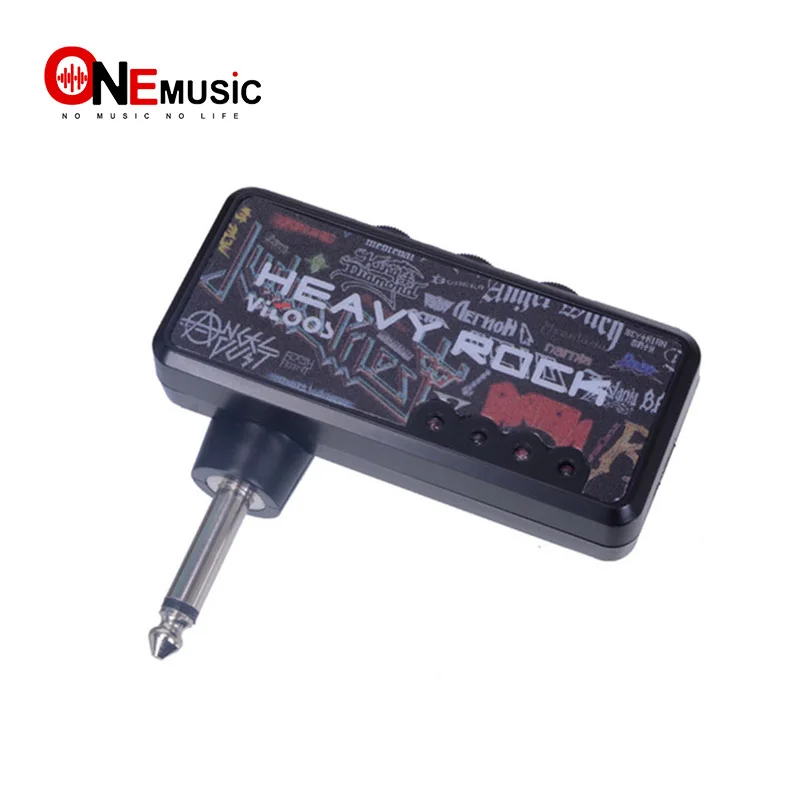 Портативный гитарный усилитель подключите USB Перезаряжаемые тяжелый рок Эффект