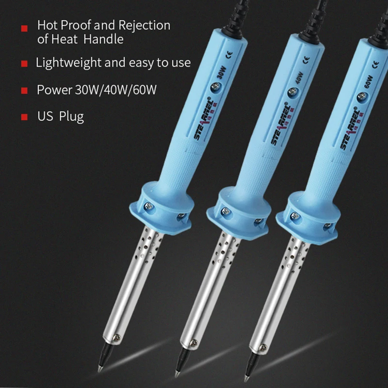 Электрический паяльник B802 с контролируемой температурой ручкой 1 шт. 30 Вт/40 Вт/60