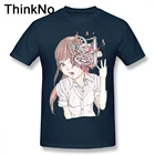 Мужские футболки Shintaro Kago Manga Junji Ito, футболка из 100% хлопка с графическим принтом