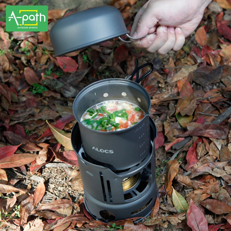 1 2 человек Открытый Кемпинг посуда анодированного Алюминий нержавеющая 7 шт.