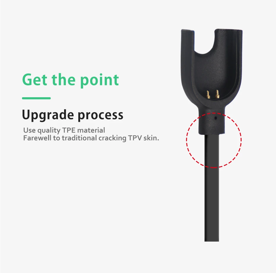 Для Xiaomi Mi Band 3 ремешок для смарт-браслета аксессуары для браслета Xiaomi Mi Band 3 USB кабель для зарядного устройства Сменный адаптер