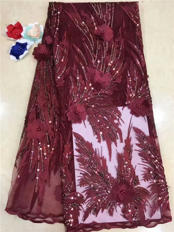 Последний Рождественский стиль 5 ярдов/партия пайетки бусины французская сетка