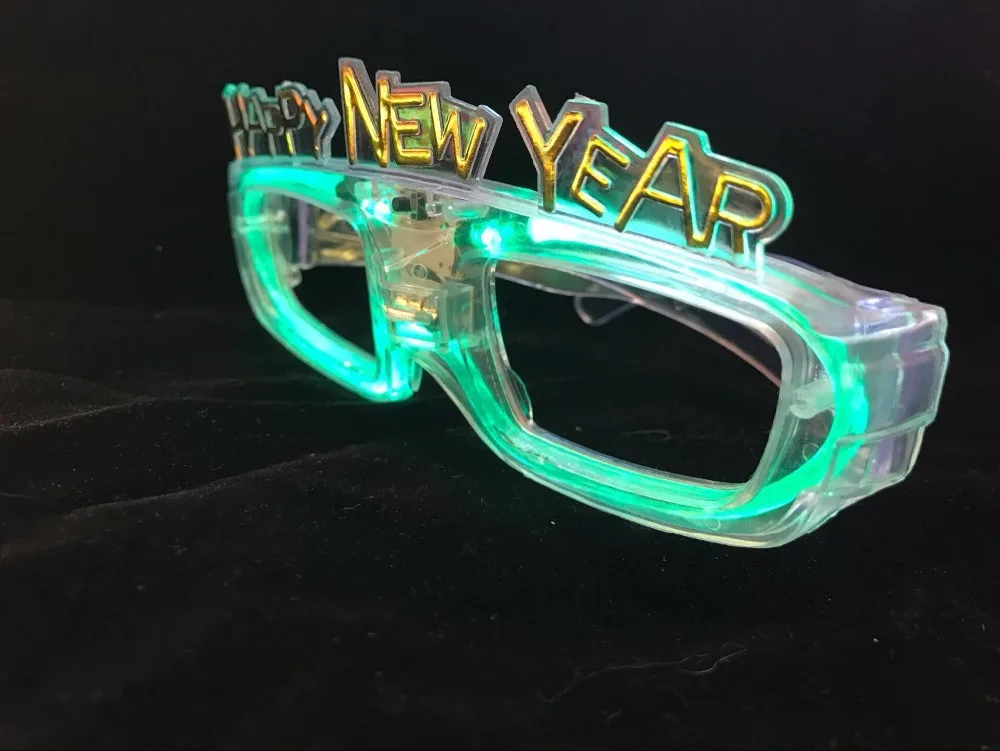 Китайский новый год с новым годом светящиеся очки вечерние украшения