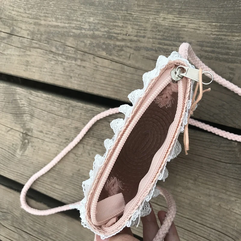 Модный комплект из соломенной шляпы и сумочки для защиты от солнца милая летняя