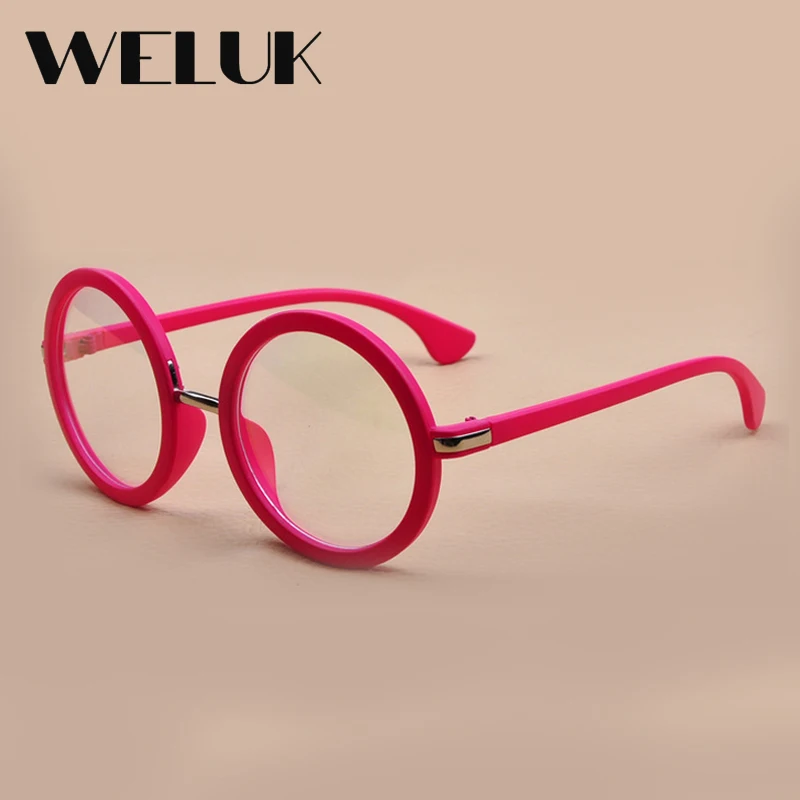 WELUK Spectacle Glasses Frame Eyeglasses Decoration Characteristic Frames Round glasses oculos de grau | Аксессуары для одежды
