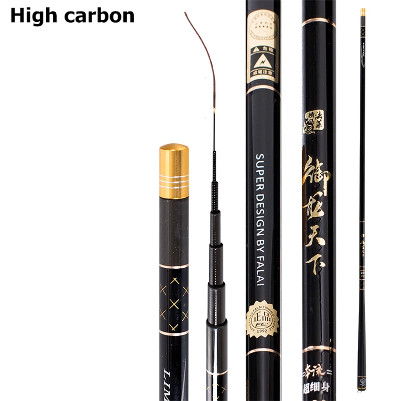 New High Carbon Material SuperHard Carp Fishing Rod 3.6-10M Telescopic Rod Sea fishing Rod Taiwan Fishing Rod For big carp Fish