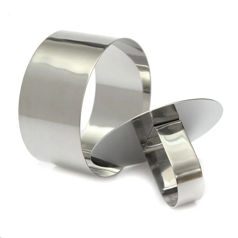 Круглая форма из нержавеющей стали для мастики и мусса печенья инструмент