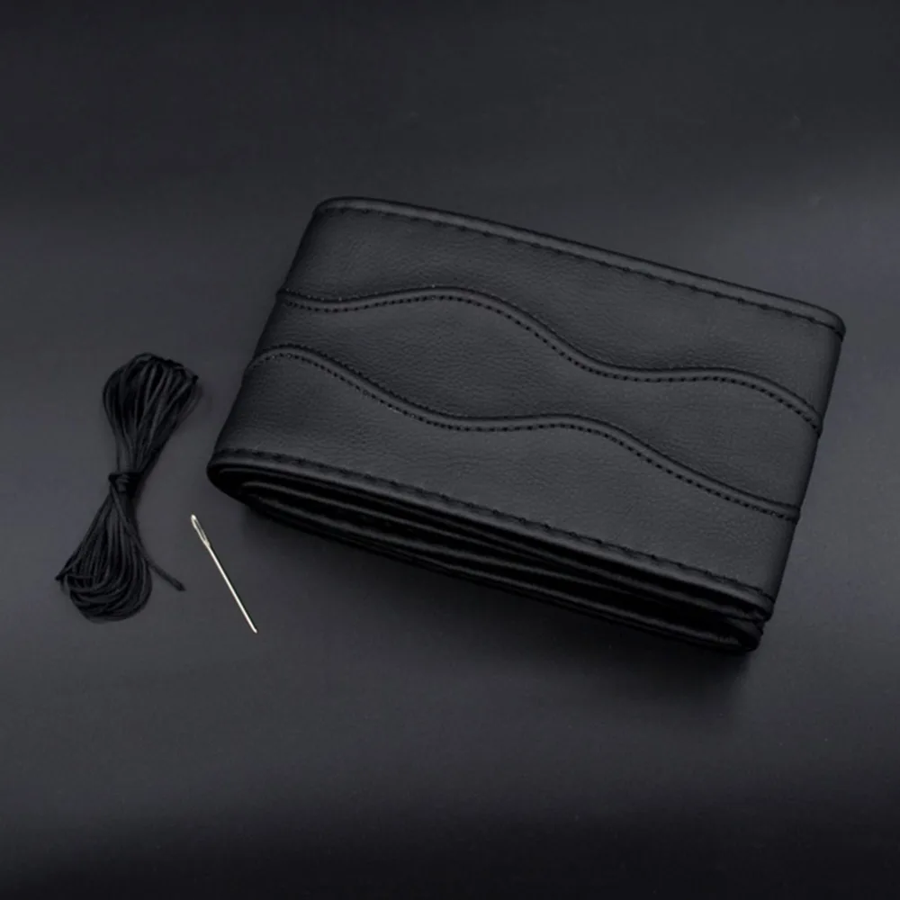 1 комплект Кожаный Автомобильный чехол на руль с иглами|Чехлы руль| |