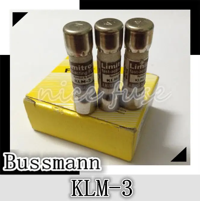 

Bussman BUSSMANN Fast-Acting US imports original ceramic fuse fuse KLM-3 600V 3A