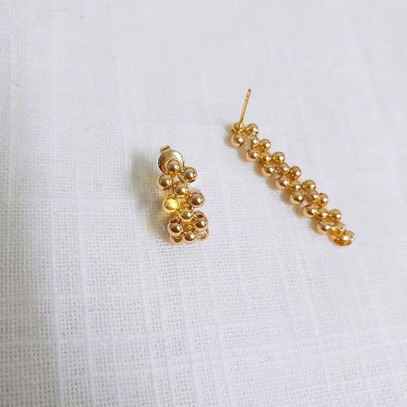 Женские маленькие серьги-цепочки WTLTC Простой Бисероплетение серьги-манжеты