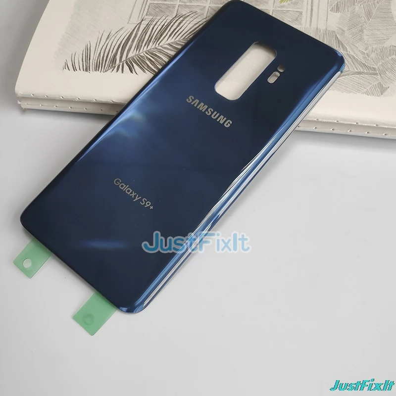 Для SAMSUNG Galaxy S9+ S9 Plus G965 G965F задняя крышка батарейного отсека задняя стеклянная крышка Корпус чехол Замена батарейного отсека
