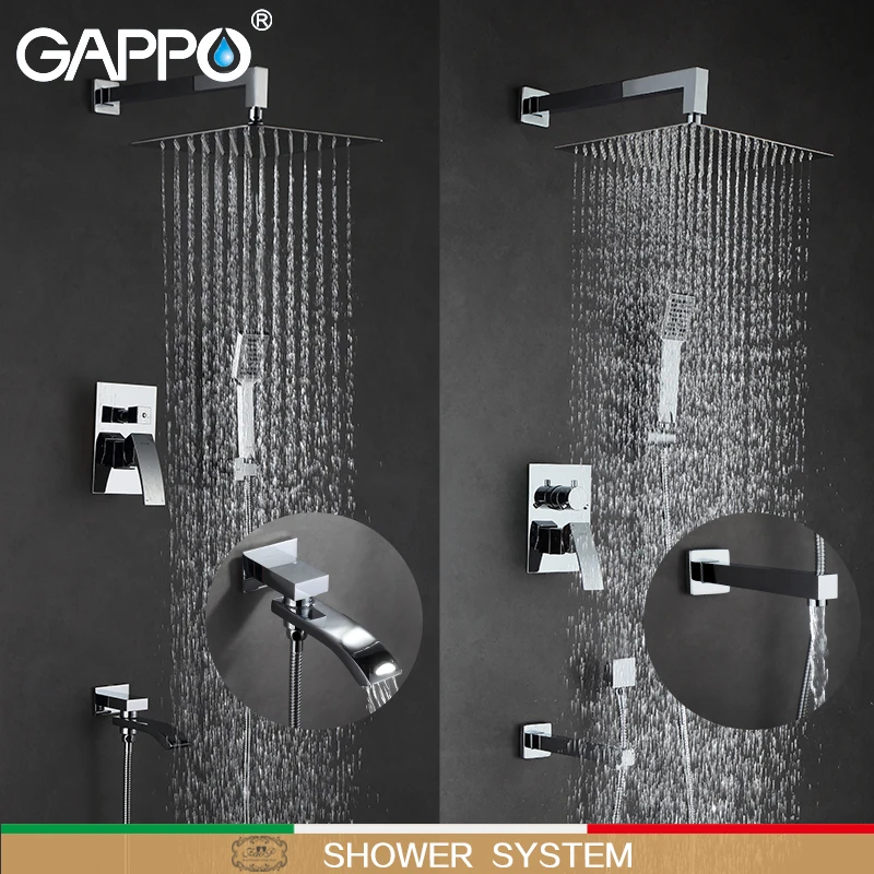 GAPPO Смесители для ванны смесители душа смеситель ванной комнаты набор с дождевой