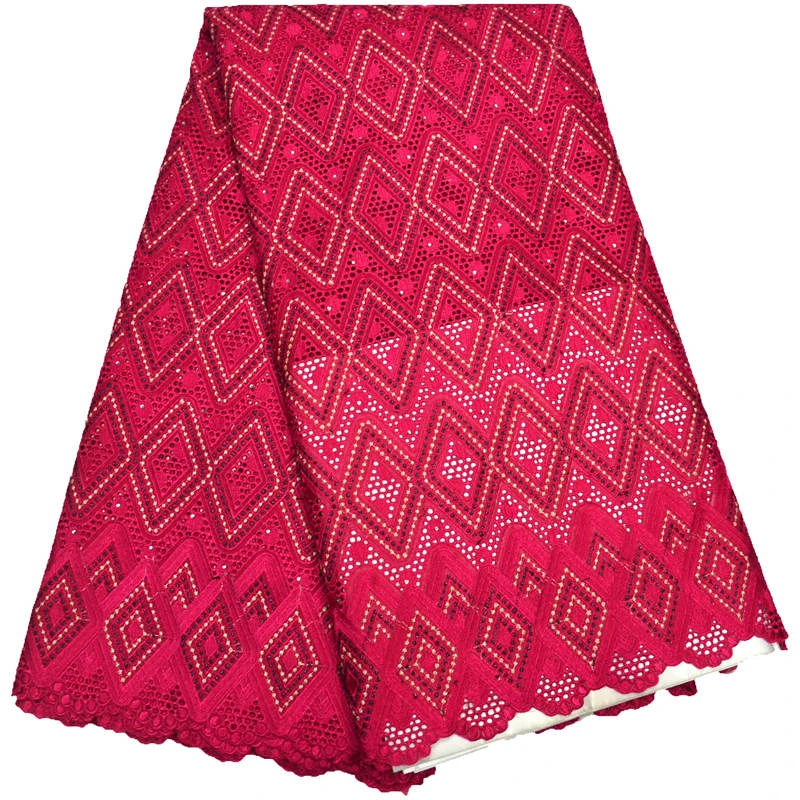 2017 Африканский хлопок вуаль кружевной ткани Высокое качество нигерийский