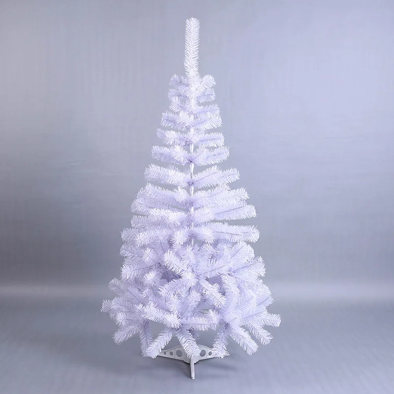 Искусственная декоративная Рождественская елка белая пластиковая 120 см