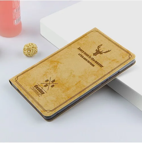 Для HUAWEI Mediapad M5 lite, 8,0 дюймов, кожаный чехол с откидной крышкой, ультра тонкий, высокое качество, с PC+ PU держателем, для 8,0 дюймов, pc tablet - Цвет: brown