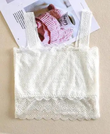 without chest pad Обернутый грудь нижнее белье женщин Кружева Труба Топы пункт Нижнее белье Короткие для женщин, Труба Топы Бюстгальтер, анти-опорожнение, мода Бесшовные бюстгальтеры - Цвет: without chest pad