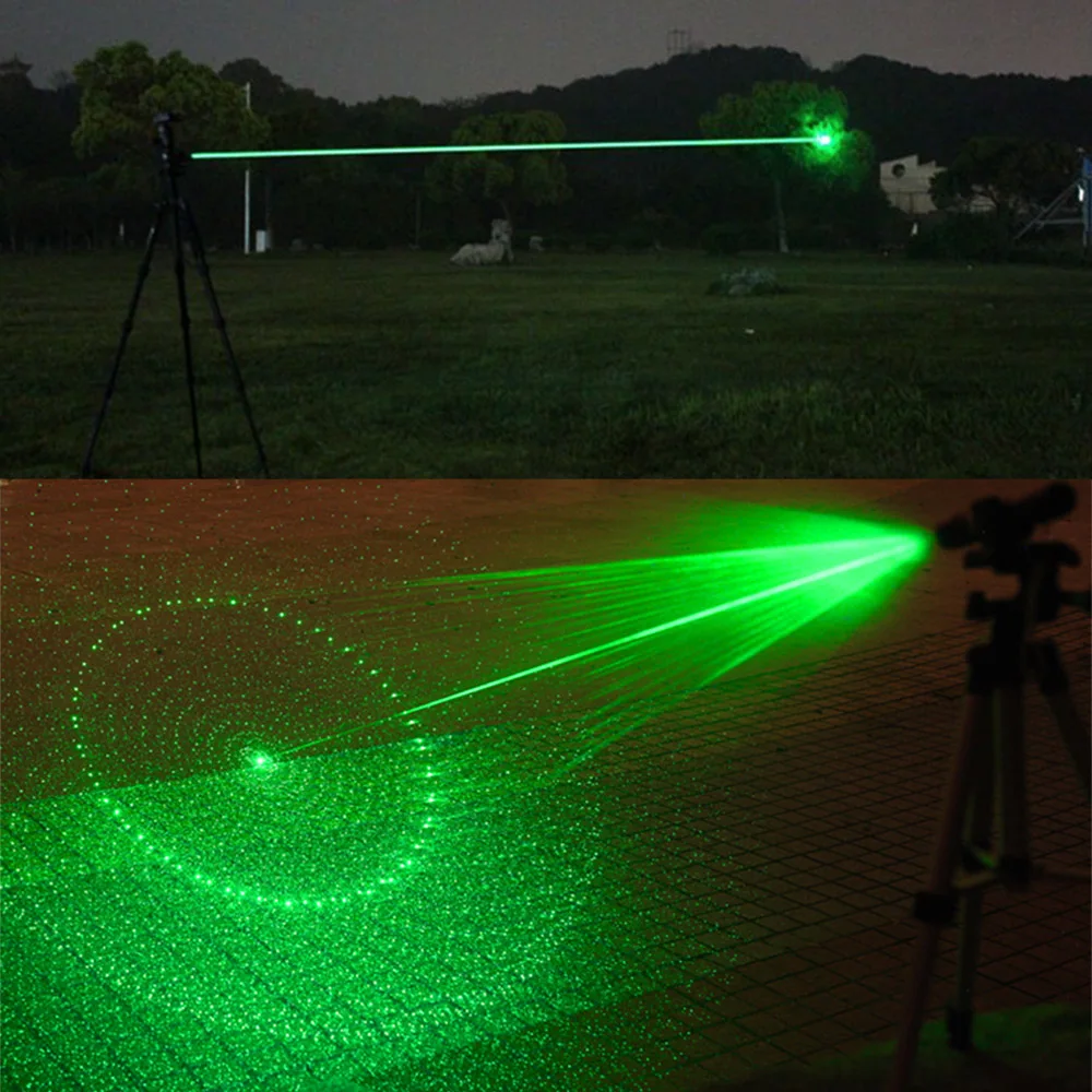 CWLASER 5 в 1 мощная 520nm обрастающая Зеленая лазерная указка + защитные очки с