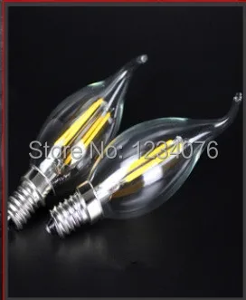 Лидер продаж светодиодный НКА светодиодная лампа накаливания 2 Вт 4 C35 переменный