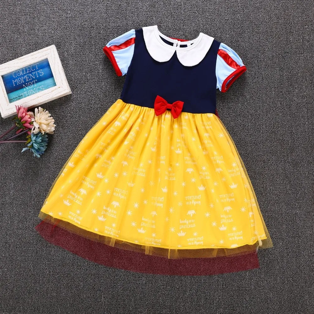 Для маленьких девочек Белоснежка костюм принцессы детские фантазии платье до