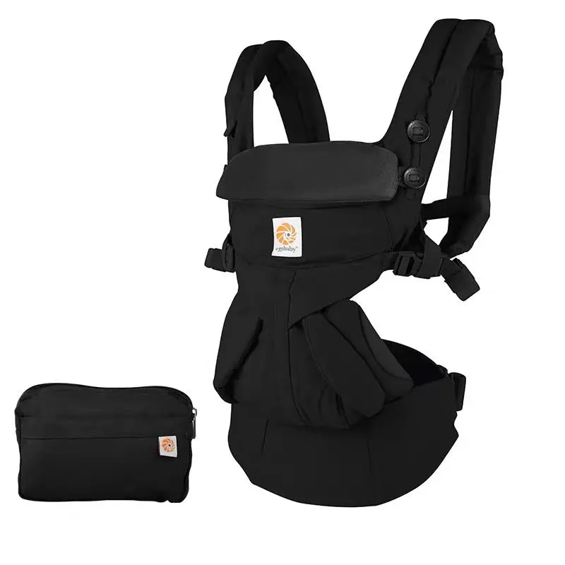 omni cotton black Egobababy omni 360 Многофункциональный дышащий рюкзак-кенгуру для малышей - Цвет: omni cotton black