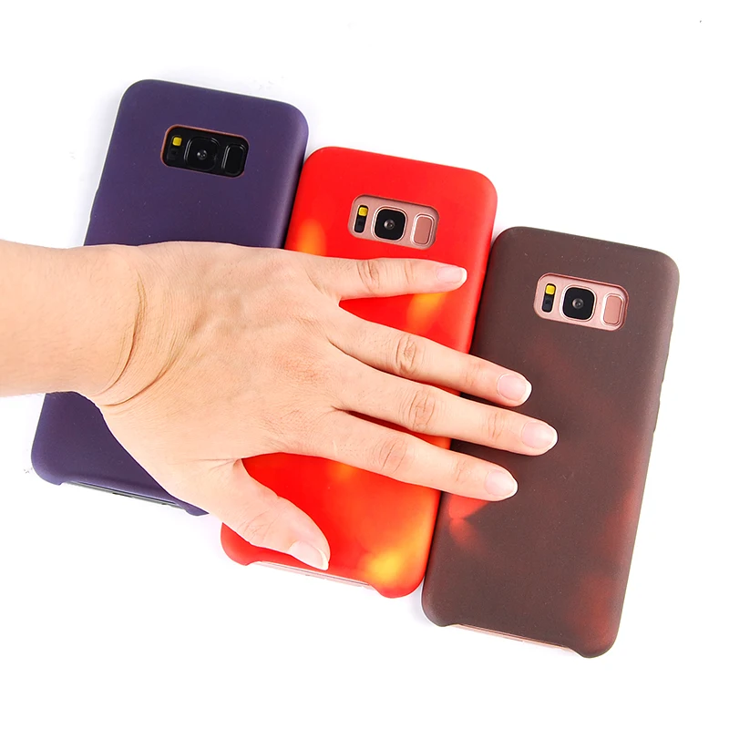 Hotr для Samsung Galaxy S8 случае Термальность Сенсор чехол ТПУ обесцвечивание мягкий