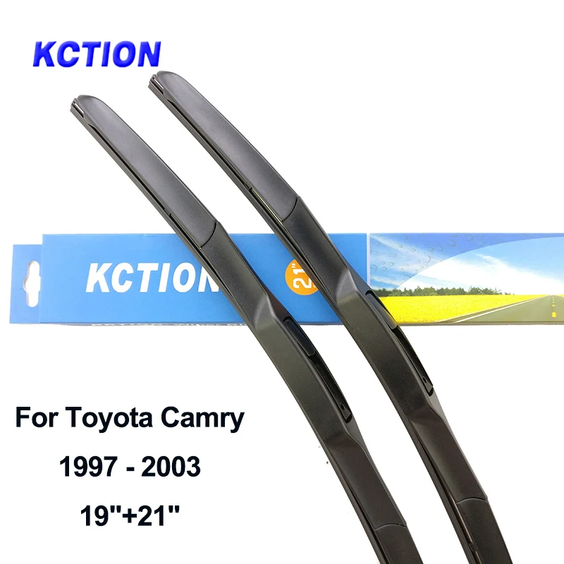 original packing KCTION Премиум гибридная щетка стеклоочистителя для лобового стекла, u-образный крюк, резиновая щетка стеклоочистителя для Toyota camry, натуральный каучук - Цвет: original packing