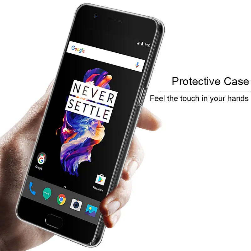 For OnePlus 5 Case iMAK Wear Resistant PRO Transparent Crystal Hard Phone for case |