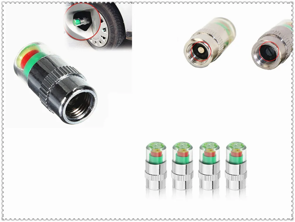 Автозапчасти 4 шт. контроля давления в шинах сигнализации 2.4bar датчик капота для