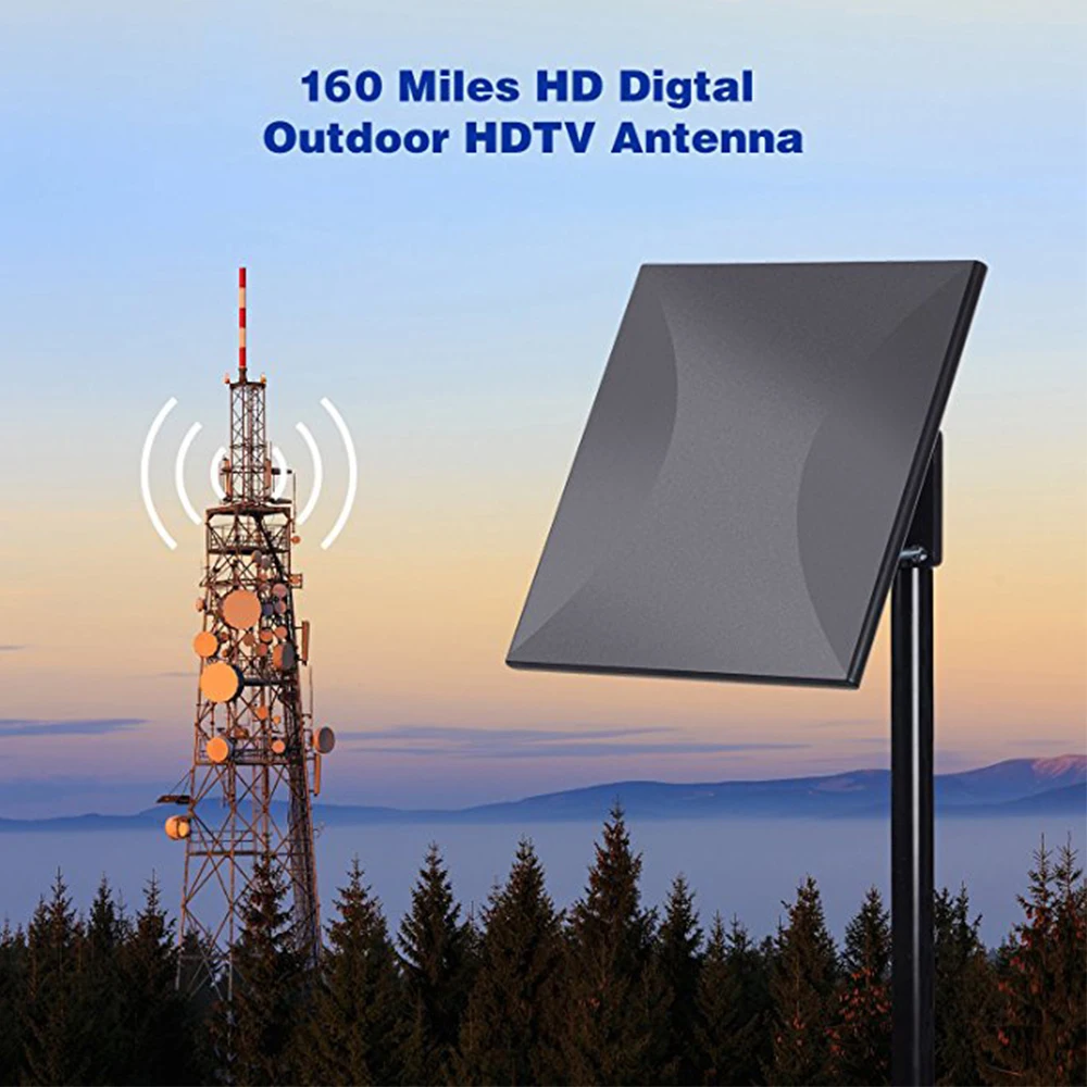 Satxtrem наружная ТВ антенна DVB T2 TDT 160 км Диапазон HD ТВ цифровая внутренняя ТВ антенна усилитель кабель для DVB-T2 DVBT 32,8ft HD