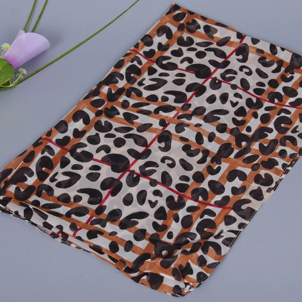 2016 женский модный зимний теплый шарф с леопардовым узором мягкий простой