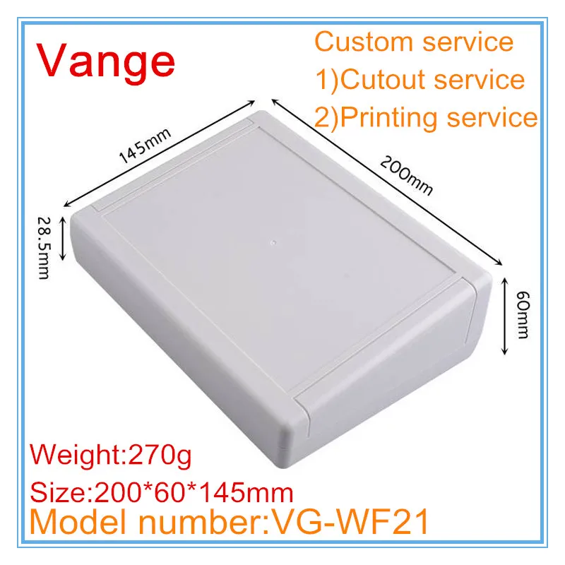 1 шт./лот электронный роутер коробка для проекта 200*60*145 мм пластиковый корпус из