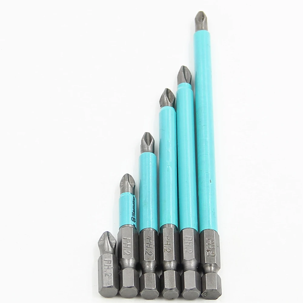 Набор из 6 насадок S2 Steel PH2 для отвертки шестигранный ключ Torx трехосевой гаечный с